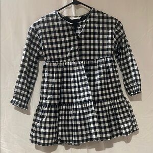 Marks & Spencer Black and White Checkered Dress